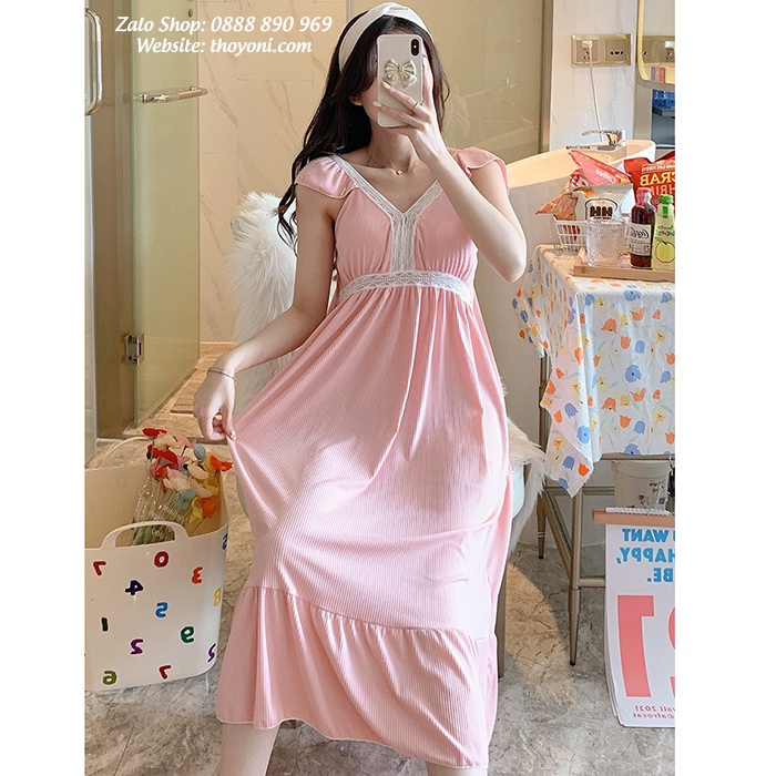 Váy midi mặc nhà có đệm ngực siêu đẹp & mềm mịn | BigBuy360 - bigbuy360.vn