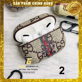 [Hàng mới về] Bọc da bảo vệ tai nghe Airpod Pro họa tiết LV, GUCCI, BURBERRY