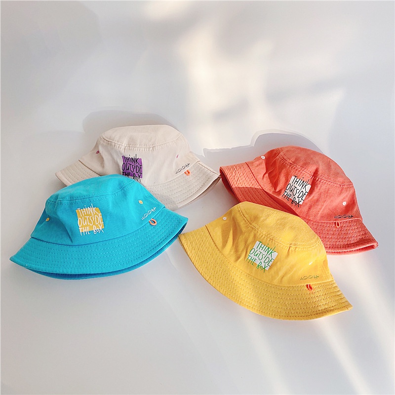 Nón Tai Bèo Vành Rộng In Chữ Dễ Phối Đồ Thời Trang Xinh Xắn Dành Cho Bé