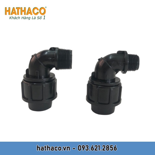 Cút 25 Ren Ngoài 20 - 25 - 32  HATHACO Dùng Cho Ống HDPE