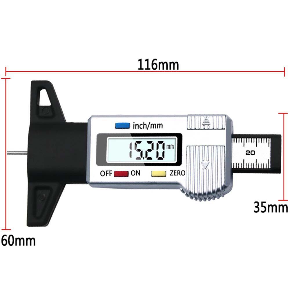 Thước đo độ sâu lốp xe MMULCK kỹ thuật số không dây độ chính xác cao an toàn