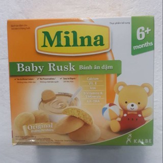 Hộp bánh ăn dặm Milna 130g cho trẻ 6 tháng trở lên (hương tự nhiên)