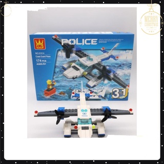 ĐỒ CHƠI LEGO MÁY BAY,ĐỘI TUẦN TRA CẢNH SÁT BIỂN 174 CHI TIẾT,GIÁ RẺ
