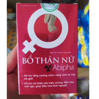 Viên uống bổ thận nữ Abiphar tăng cường sức khỏe sinh lí nữ hộp 30v