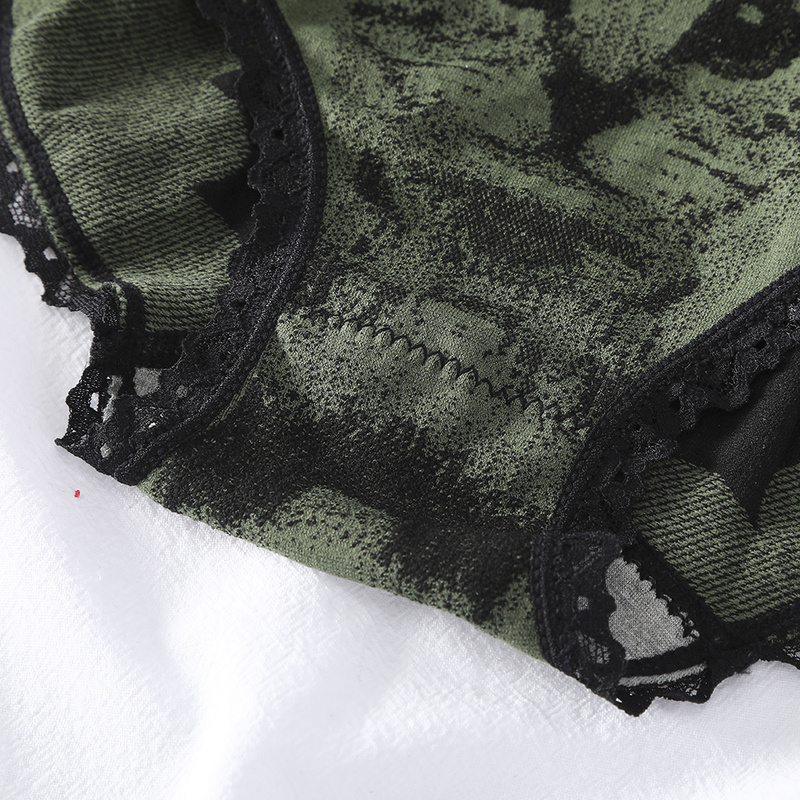 Quần lót Levao lưng cao phối ren quyến rũ dành cho nữ