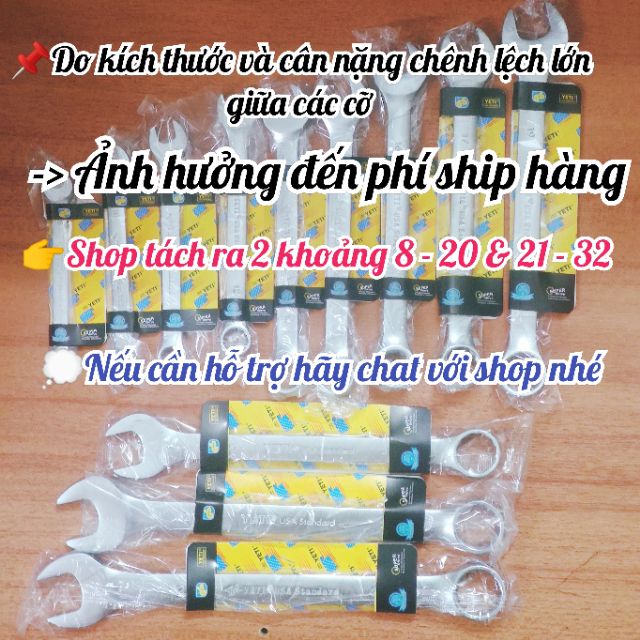 [Giá tốt nhất] Cờ lê - Vòng miệng YETI® cao cấp 8 - 32mm (Chính hãng)