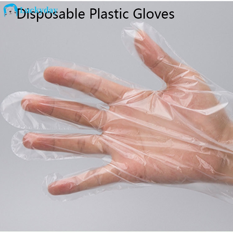 Bộ 100 Găng Tay Nylon Trong Suốt Dùng Một Lần Tiện Dụng