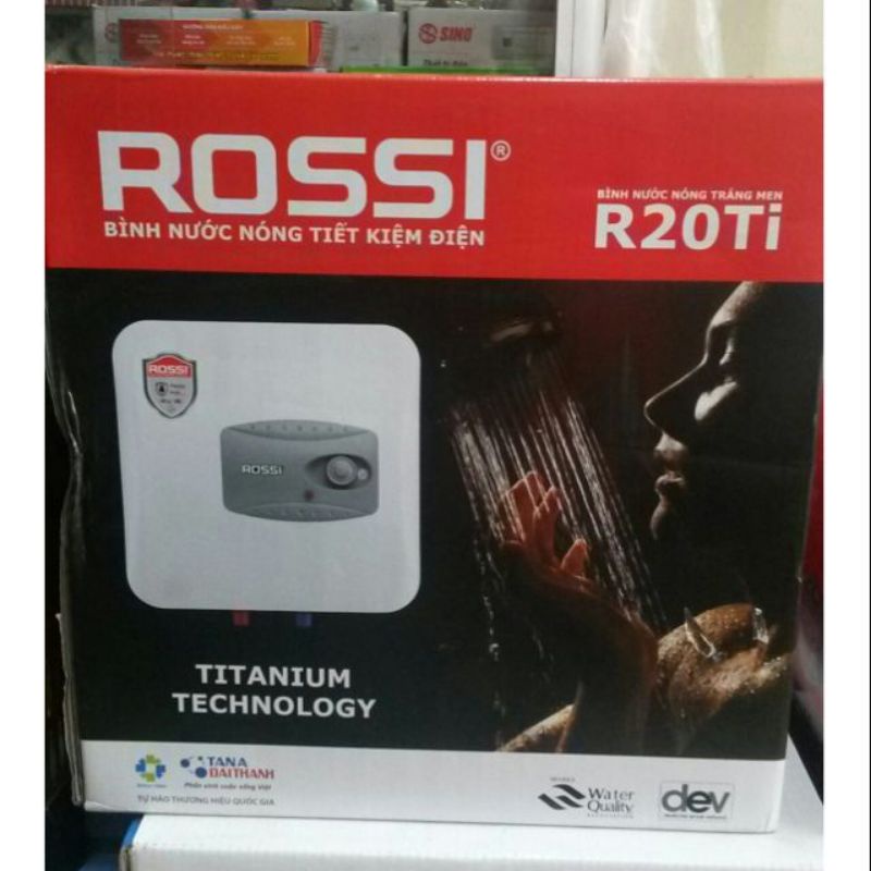 Bình nước nóng Tân Á ROSSI 20L vuông