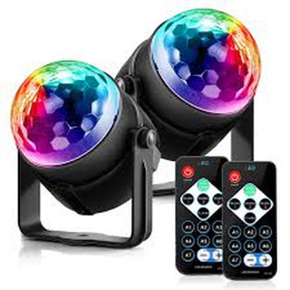 Đèn led 7 màu ,Đèn Cầu Vũ Trường Xoay Nháy Chớp Theo Nhạc Bay Quẩy Phòng Sân Khấu có điều khiển