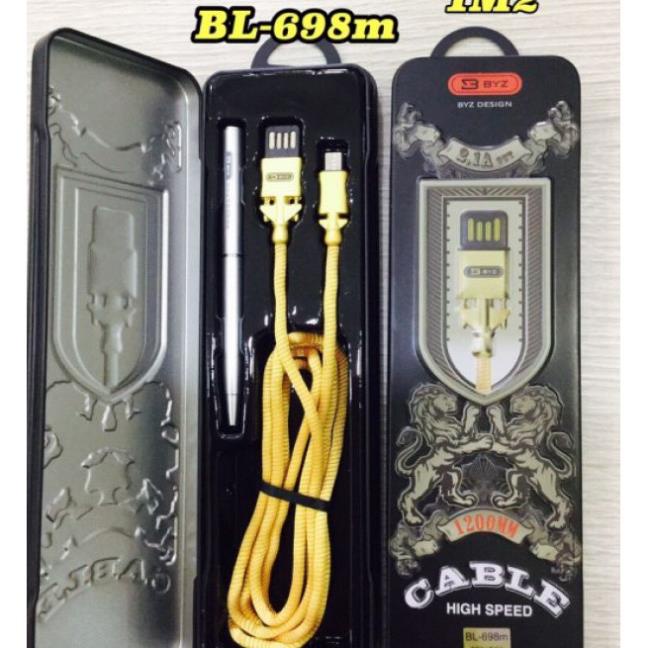 CÁP SẠC IPHONE - Android Micro Type C CHÍNH HÃNG BYZ BL - 698m