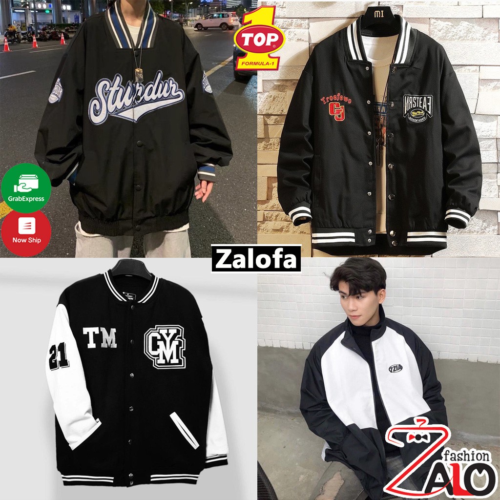 Áo khoác Bomber dù Unisex Ulzzang nam nữ Nhiều Mẫu Hot Áo Bomber dù 2 lớp lên from mặc siêu đẹp Zalofa - Hàng mới về