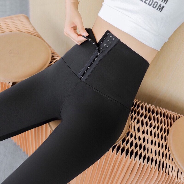 Quần Legging tregging cạp cao nâng mông khoá gen bụng ⚡VẢI XỊN DÀY⚡ co giãn 4D loại 1 túi xịn siêu hot 2021