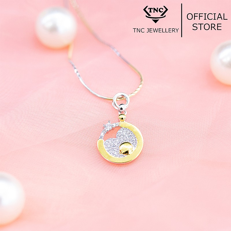 Dây chuyền bạc đẹp xi vàng sang trọng cho nữ - Trang sức TNC Jewellery