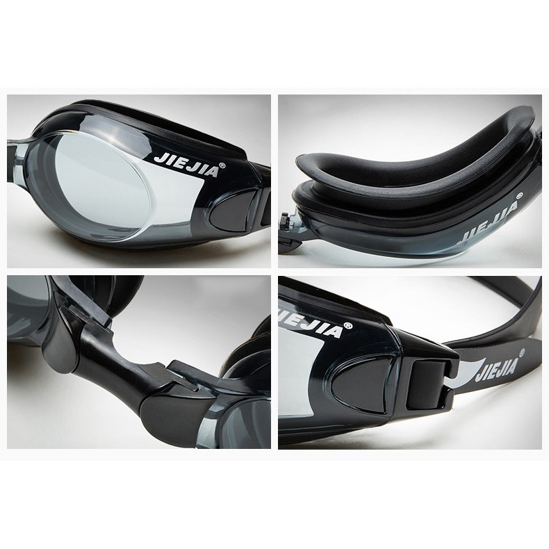 [Màu ngẫu nhiên] Kính bơi cao cấp JIEJIA H100 chính hãng tặng kèm hộp đựng - Kính đi bơi trẻ em, người lớn