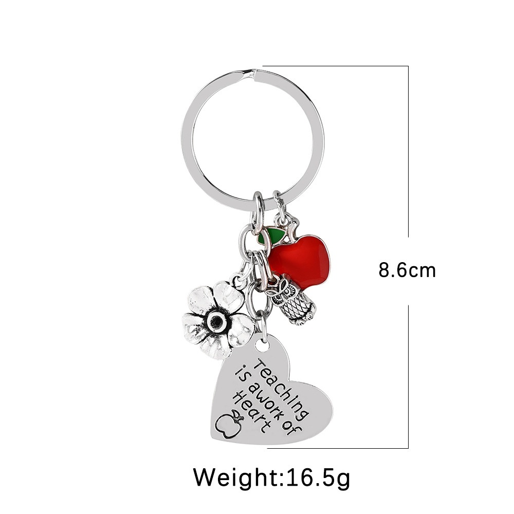 Móc Khóa Quả Táo Màu Đỏ Làm Quà Tặng Ngày Nhà Giáo