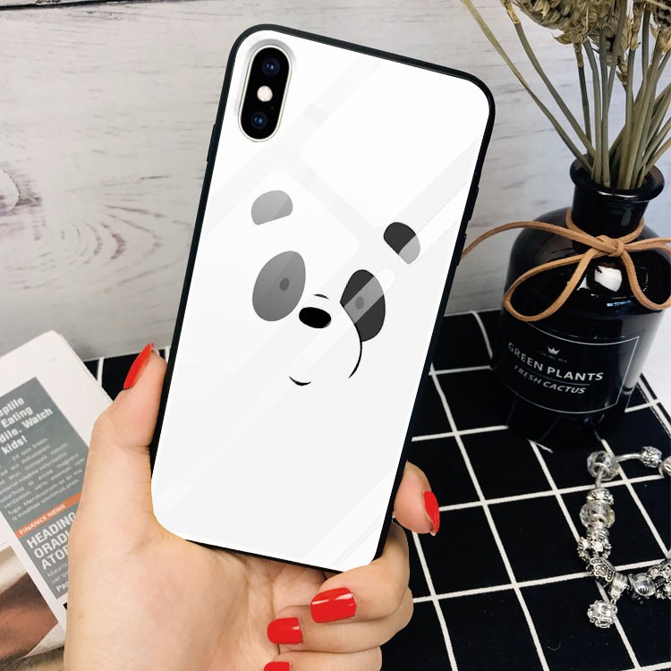 Ốp Lưng Iphone 7 Dễ Thương In Hình Gấu Trúc We Bare Beer Dành Cho Iphone 6/7/8/X/XS/12PRO/11PRO/12PROMAX/5/5s/5c
