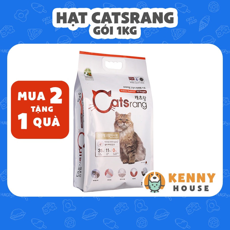 Thức ăn cho mèo - Hạt Catsrang nhập khẩu Hàn Quốc gói 1kgi