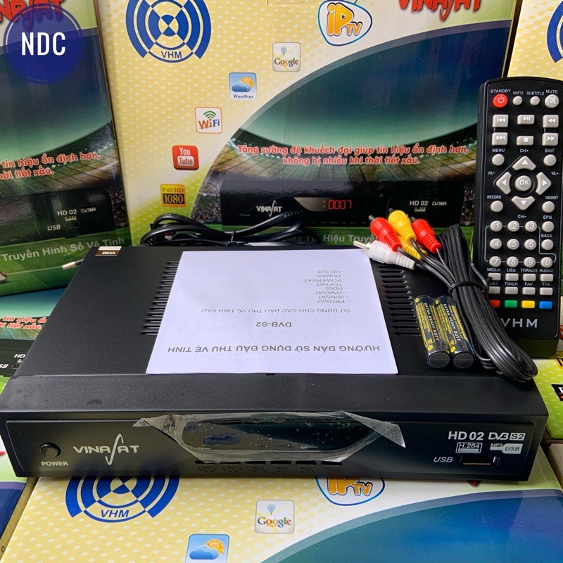 Combo 10 bộ Vinasat HD-02 (có cổng HDMI)