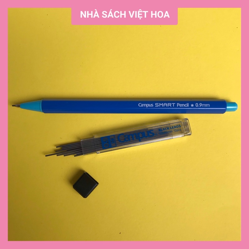 Bút Chì Bấm_Chì Ngòi Campus 2B Ruột To 0.9mm_Chì Tô Trắc Nghiệm