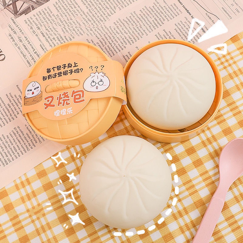 Đồ chơi giảm stress mô hình bánh bao mềm dẻo vận động giúp giải toả căng thẳng