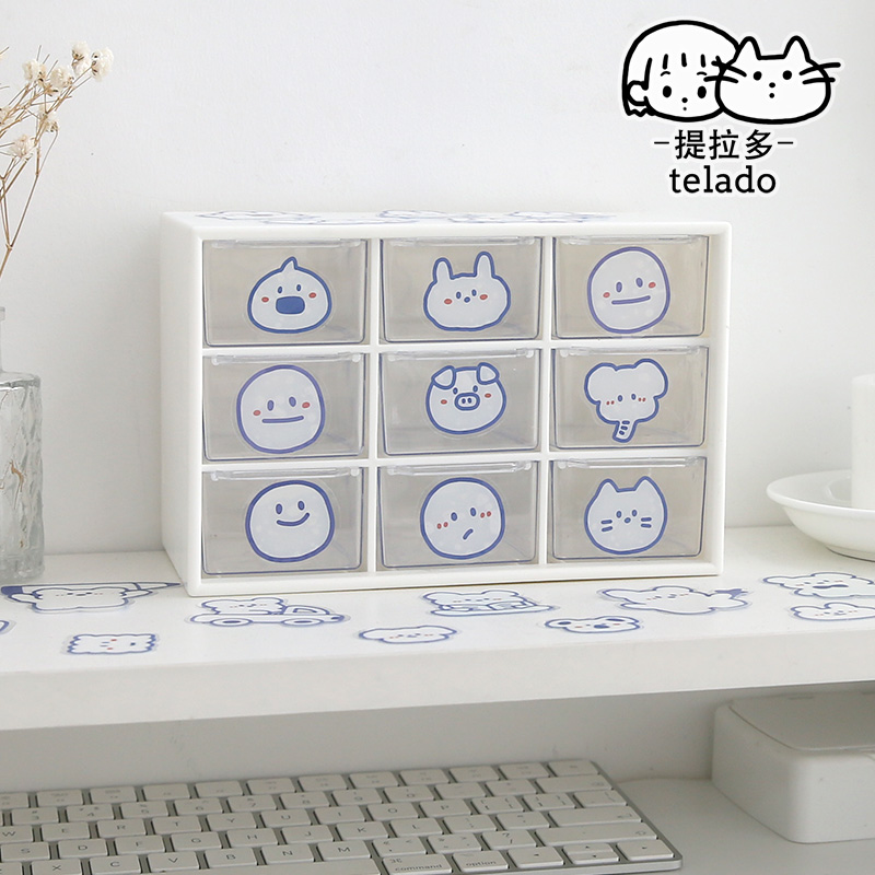 Set miếng dán trang trí nhiều kiểu tùy chọn đáng yêu tiện dụng