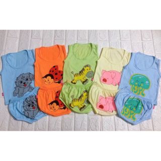 Set 5 bộ bé gái áo ba lỗ quần chip