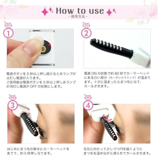 (Sẵn,nội địa Nhật)Máy uốn mi kẹp mi chuốt cong mi Mini Eyelash Curler ChrisBerry hàng nội địa Nhật Bản