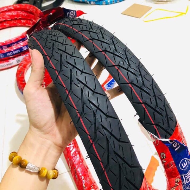 Vỏ camel thái lan 60/80 -17 " Gai vuông " chạy sân không ruột “ bao bám đường "