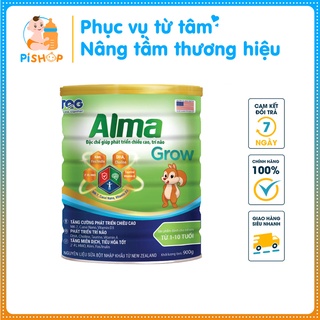 Sữa dinh dưỡng đặc chế giúp trẻ phát triển chiều cao, trí não - sữa bột alma grow 900g