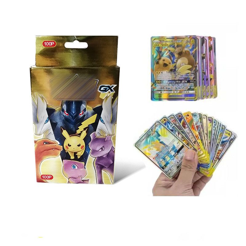 Set 100 Thẻ Bài Pokemon TCG Tiếng Anh EX GX