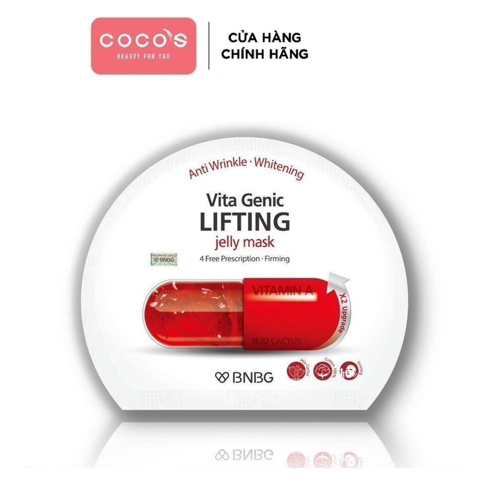 Mặt nạ dưỡng ẩm giúp nâng cơ và săn chắc da BNBG Vita Genic Lifting Jelly Mask  30ml -