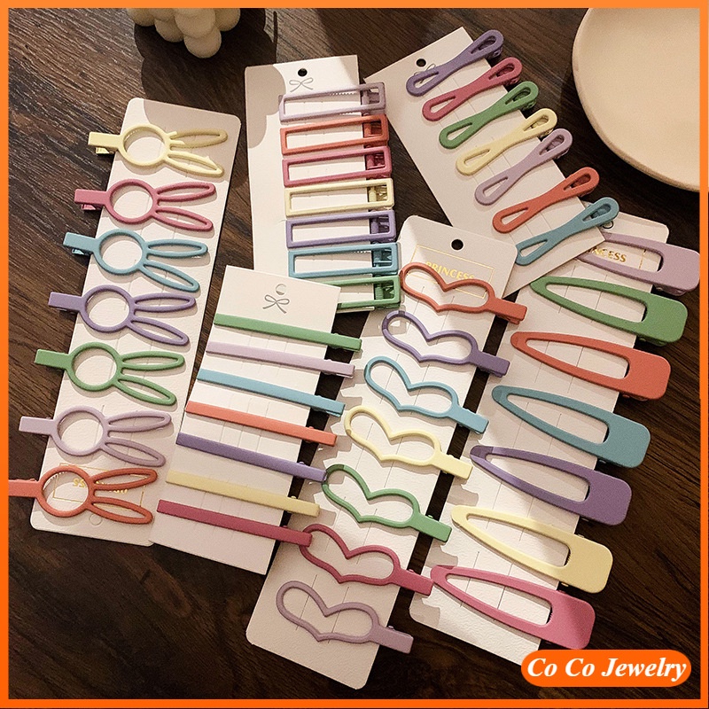 Set 7 Kẹp Tóc Kiểu Dáng Tùy Chọn Với Nhiều Màu Khác Nhau Cho Bé Gái