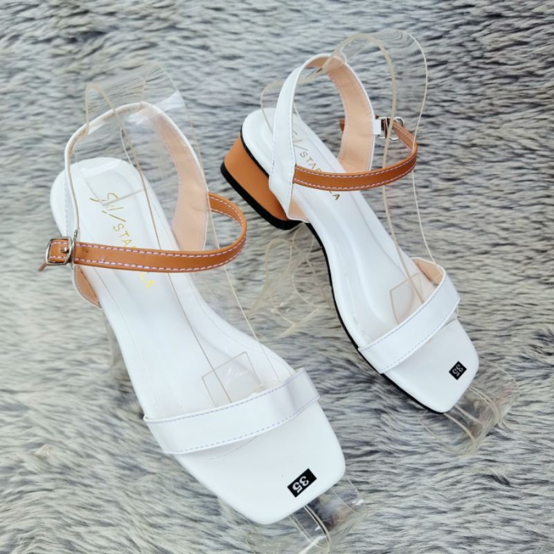 Giày Sandal Nữ 3 Phân Trẻ Trung Năng Động Cực Xinh Mang Đi Học, Đi Làm - MS 095