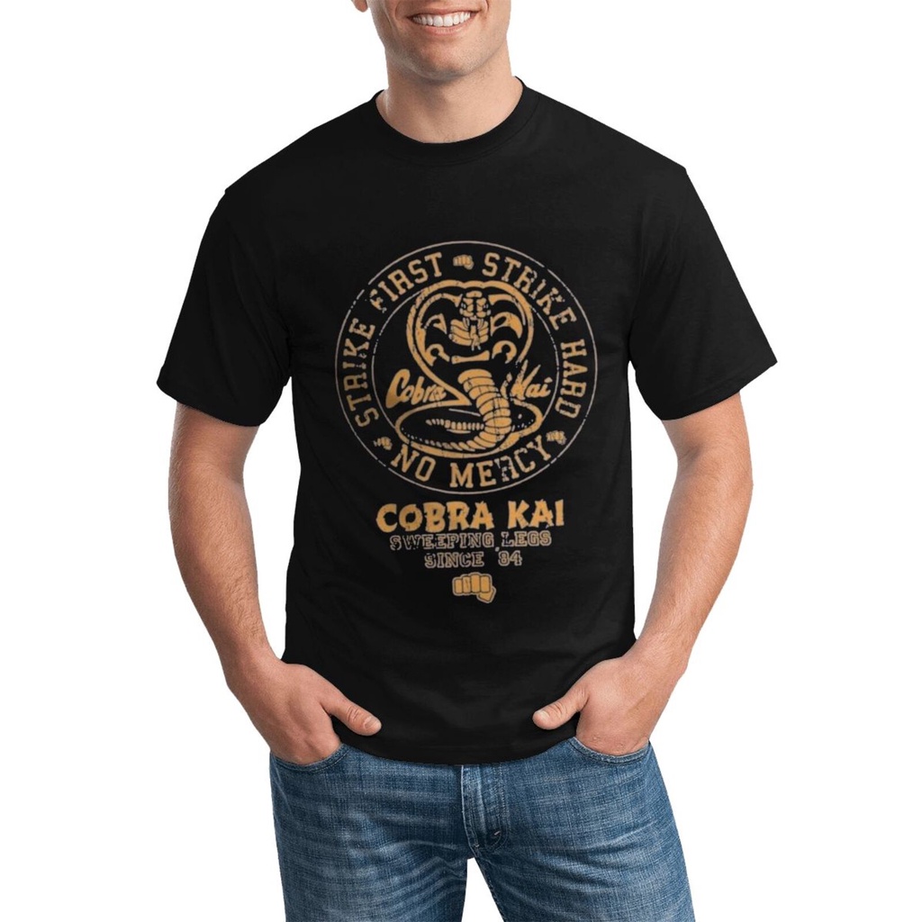 Áo thun cặp đôi Cobra Kai Karate in hình lấy cảm hứng từ Cotton