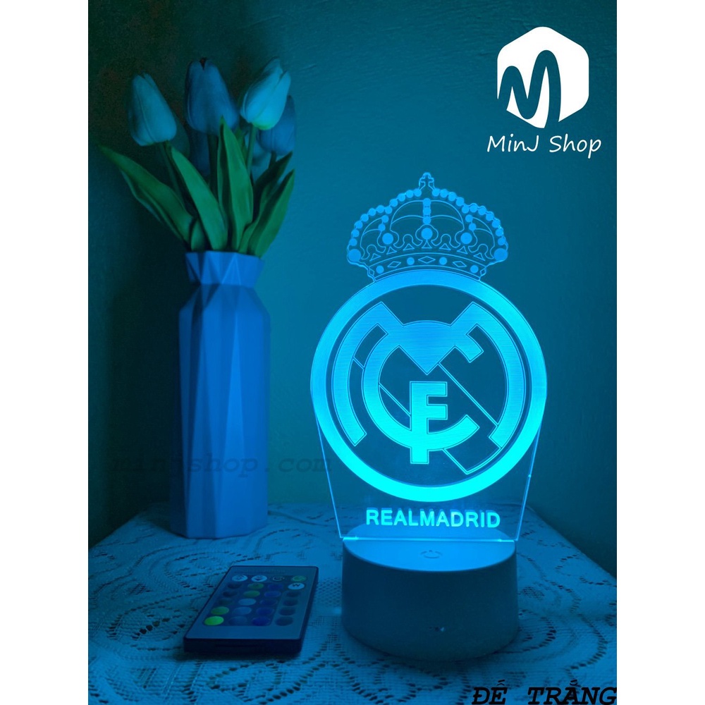 |20+ Đèn 3D Led Logo CLB Bóng Đá | 16 Màu + Remote | MinJ Shop | Đèn Ngủ 3D MU, Chelsea, Barca, MC, Real