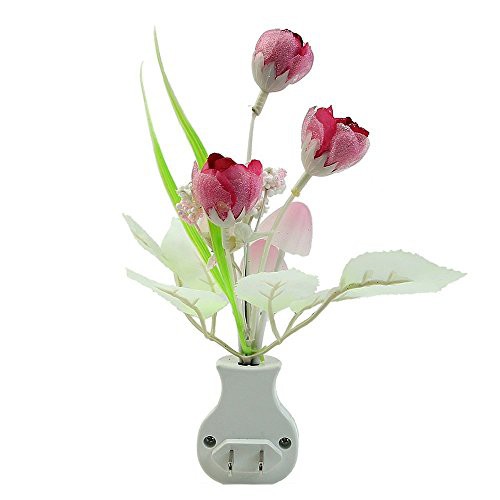 Đèn Ngủ Cảm Ứng Ánh Sáng Hình Hoa Nấm Và Hoa Tulip