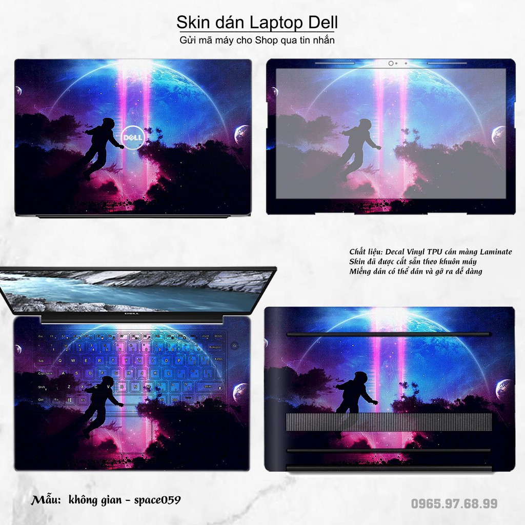 Skin dán Laptop Dell in hình không gian _nhiều mẫu 10 (inbox mã máy cho Shop)