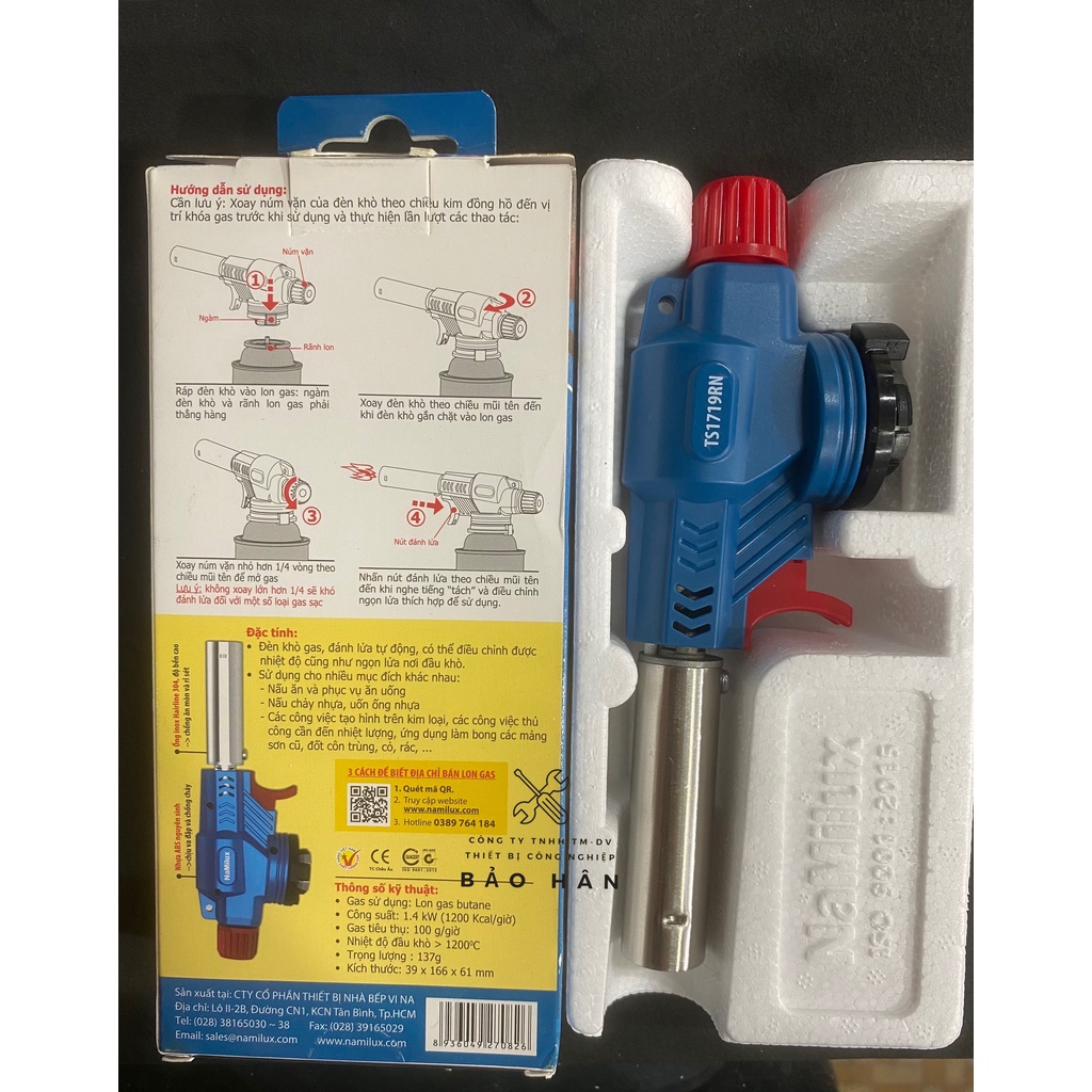 Khò Gas Mini NAMILUX Chính Hãng