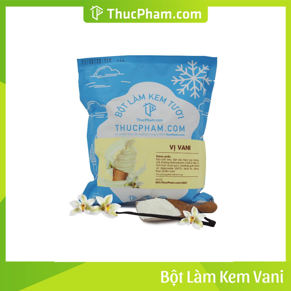 Bột Làm Kem Tươi THUCPHAM.COM Vị Vani 1kg - Công Thức Độc Quyền Hương Vị Mới, Không Gắt, Không Hắc | BigBuy360 - bigbuy360.vn