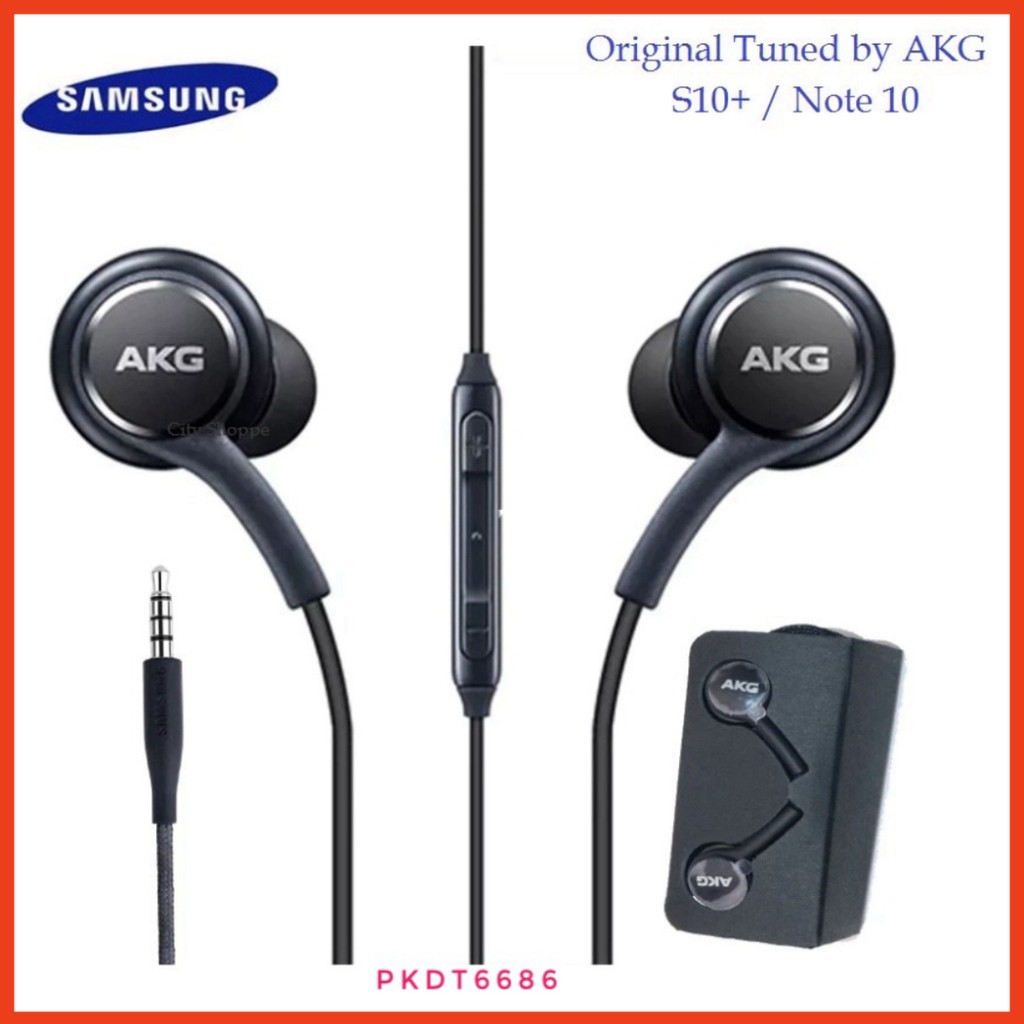 Tai Nghe AKG Samsung S10/S10Phus.Âm Thanh Cực Đỉnh, Tặng Kèm 4 Nút Phụ, Dùng Cho Androi Jack 3.5mm PK