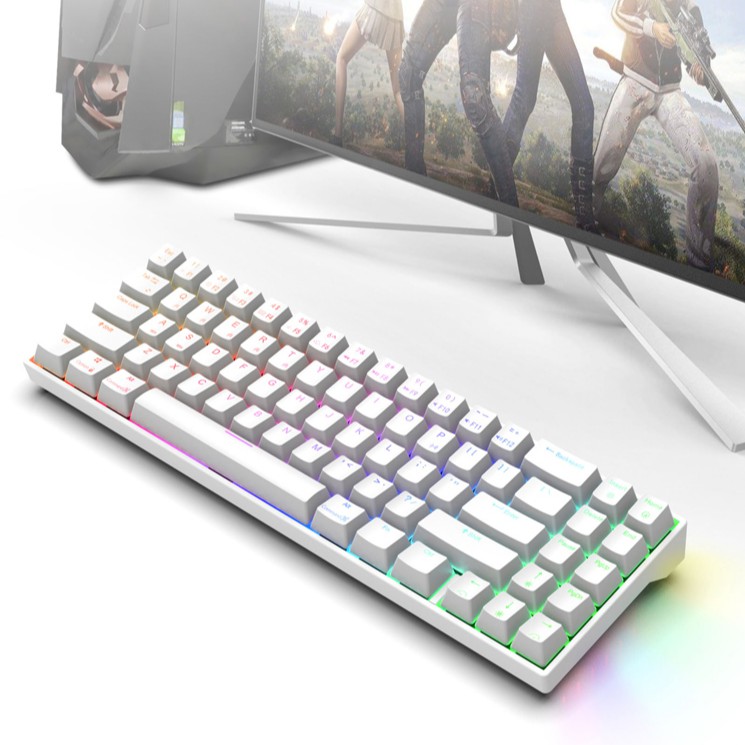 Bàn phím cơ RK71 PRO GAMING RGB Bluetooth không dây nhỏ gọn, Led nền RGB cực đẹp