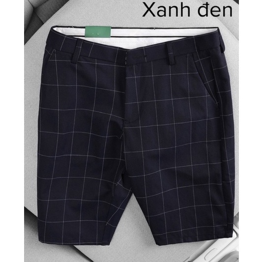 QUẦN SHORT ÂU CARO NAM THỜI TRANG NĂNG ĐỘNG VẢI CO GIÃN CHẤT ĐẸP