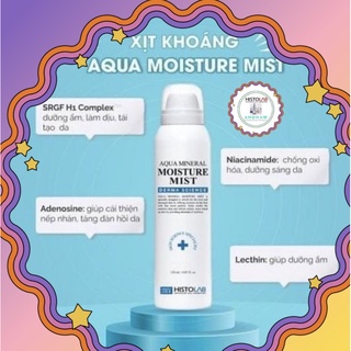 Xịt khoáng cấp ẩm-dưỡng trắng cho da nhạy cảm Aqua Mineral Moisture Mist 120ml