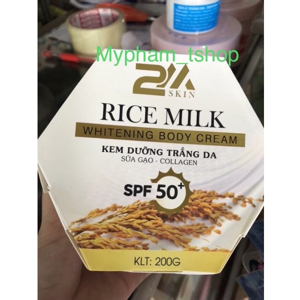 Kem Dưỡng Trắng Da Toàn Thân Sữa Gạo - Collagen RICE MILK WHITEING BODY CREAM