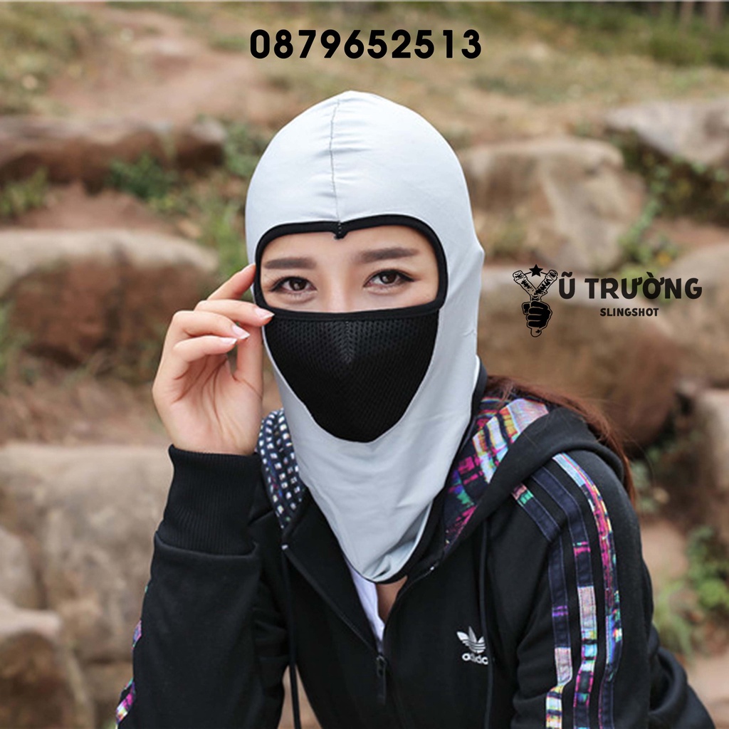 Khăn Phượt Trùm Đầu Ninja Điều Hòa ARI Cao Cấp - Mặt Nạ Chống Nắng, Chống Tia Uv Đa Năng Đi Xe Máy, Câu Cá [KPT]