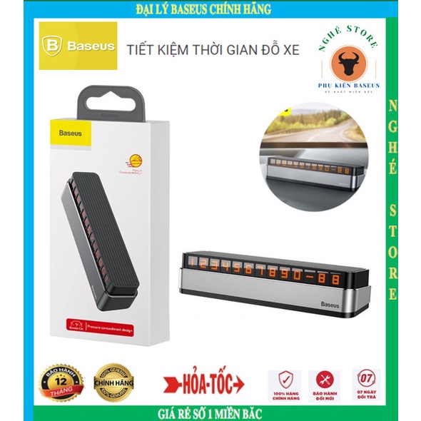 Bảng thông báo số điện thoại chủ xe có phản quang thiết kế sang trọng thông minh dùng trên xe ô tô - Baseus | BigBuy360 - bigbuy360.vn
