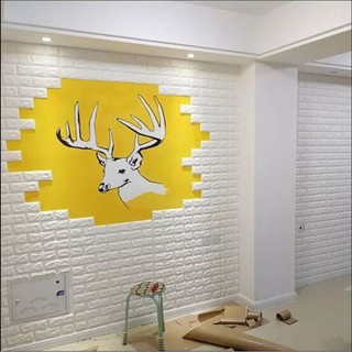 TẤM XỐP DÁN TƯỜNG 3D GIẢ GẠCH CHỐNG ẨM DÀY 3,5MM
