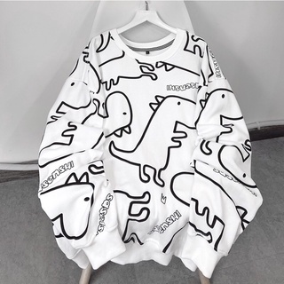 Áo sweater khủng long unisex chất vải dày dặn