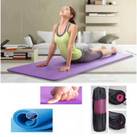 Thảm tập Yoga dày kèm túi đựng Thảm Tập Gym Yoga TPE