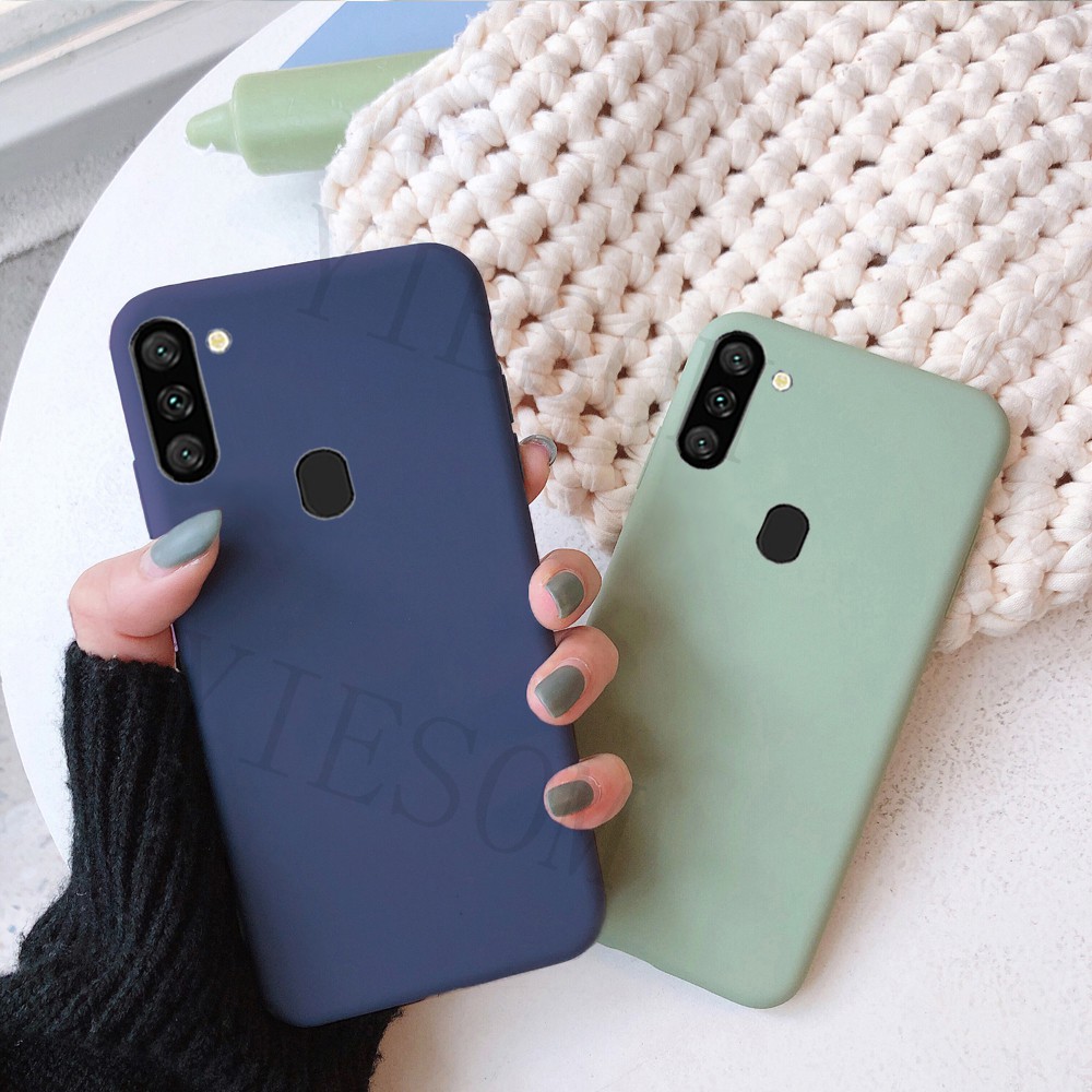 Ốp điện thoại silicon TPU mềm nhám cho Samsung Galaxy A11